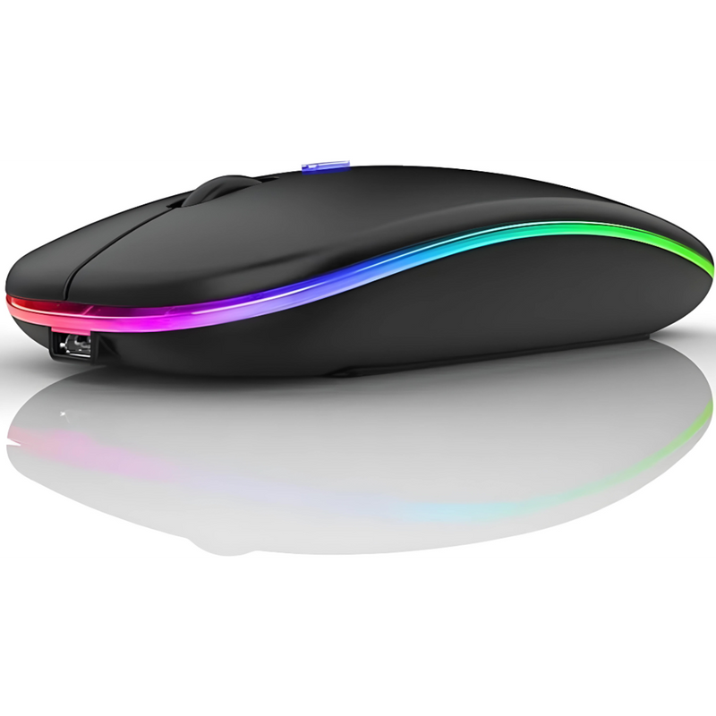 Mouse Sem Fio Recarregável LEHMOX LEY-181 com LED RGB e DPI Ajustável