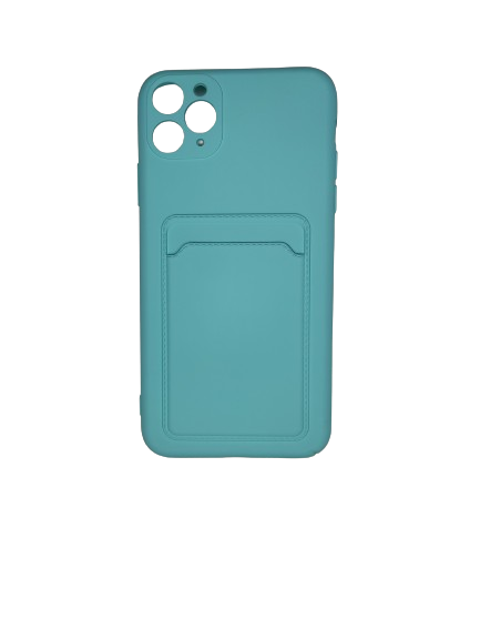 Capinha Silicone Aveludado para iPhone 11 Pro Max - Com porta Cartão