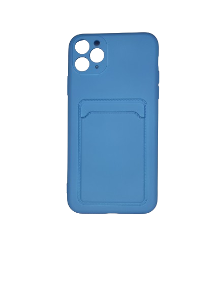 Capinha Silicone Aveludado para iPhone 11 Pro Max - Com porta Cartão