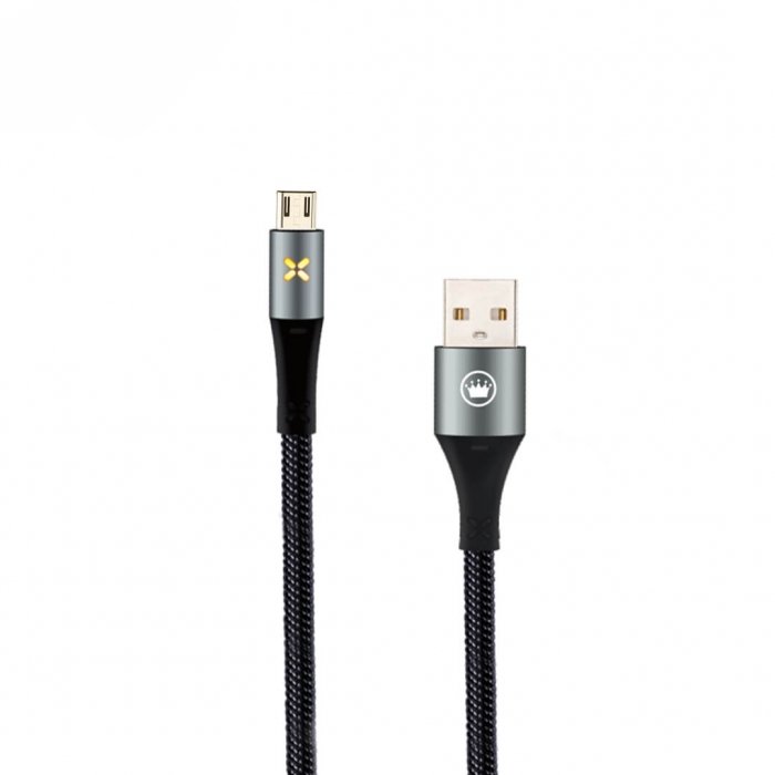 Cabo Blindado Kimaster Turbo Com Led Micro Usb Preto Cb735p - LETEC | Eletronicos & Imports