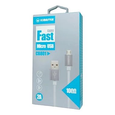 Cabo Kimaster Micro USB Conector Metal 1m CB801 - LETEC | Eletronicos & Imports