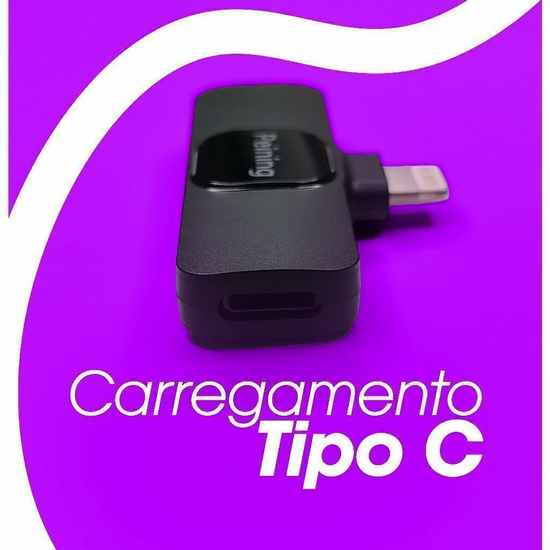 Microfone de Lapela Portátil K089 Type-C