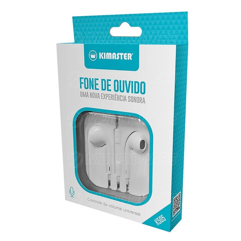 Fone de Ouvido Kimaster com Fio K505b